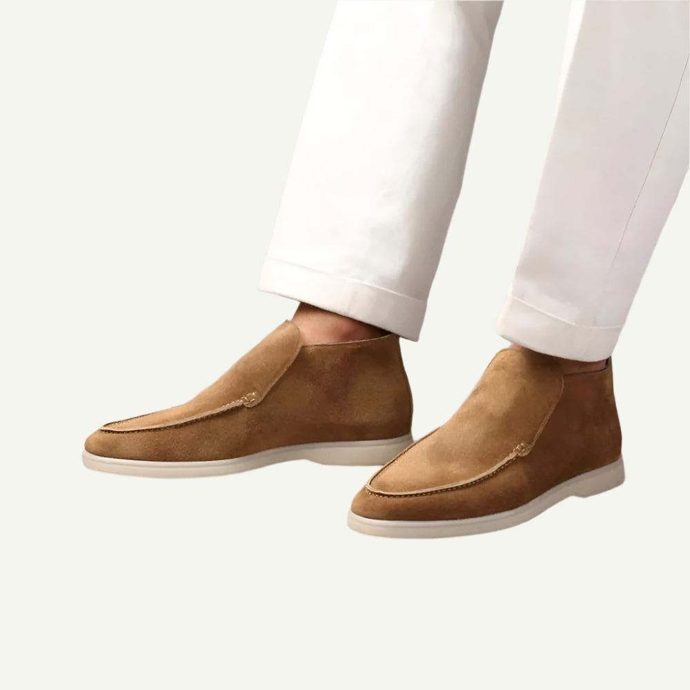 Luxe Men's Suede Loafers - Classic Penny Design-4