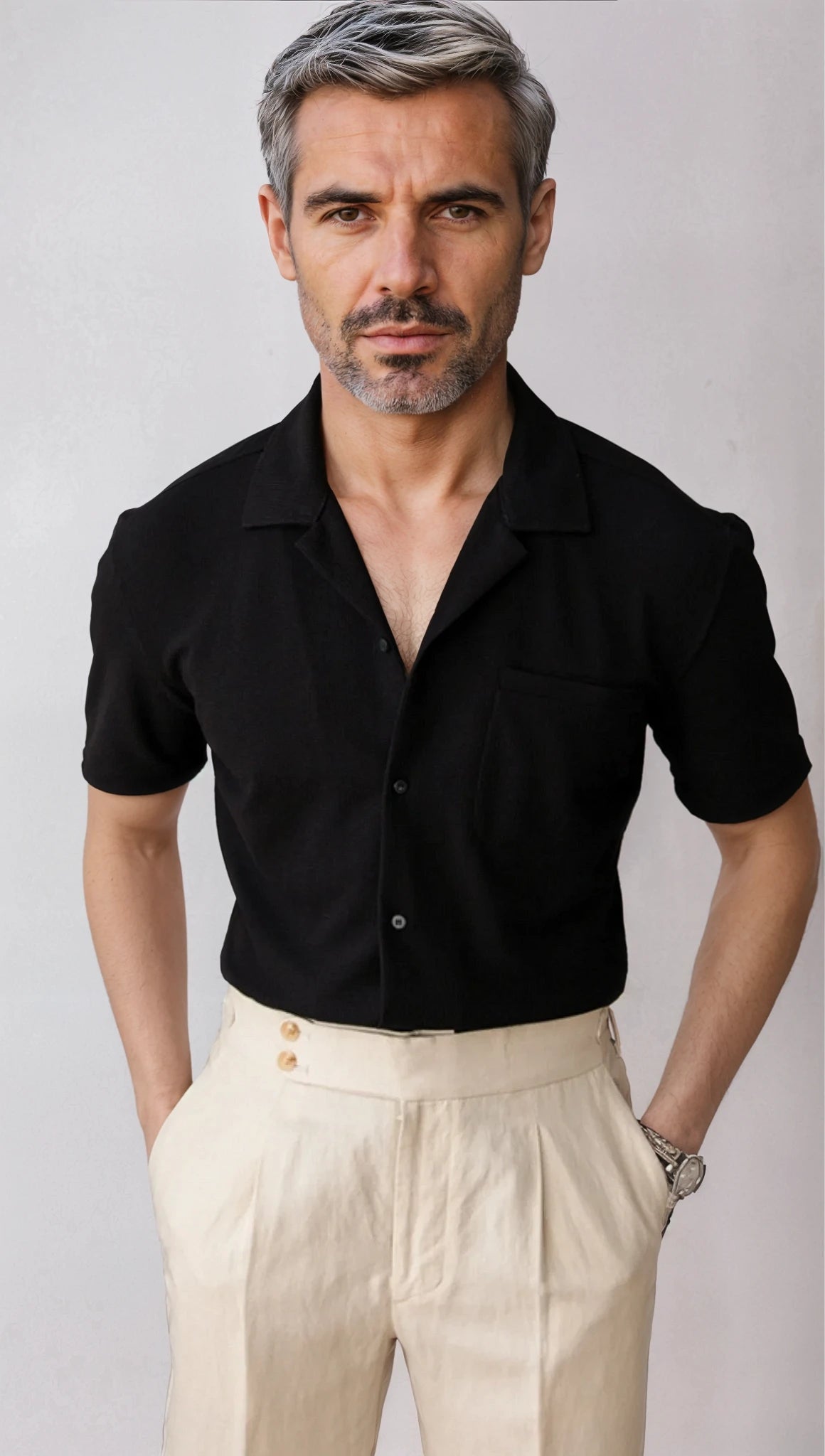 Variant image for Radcliffe Textured Camp Collar Shirt-6