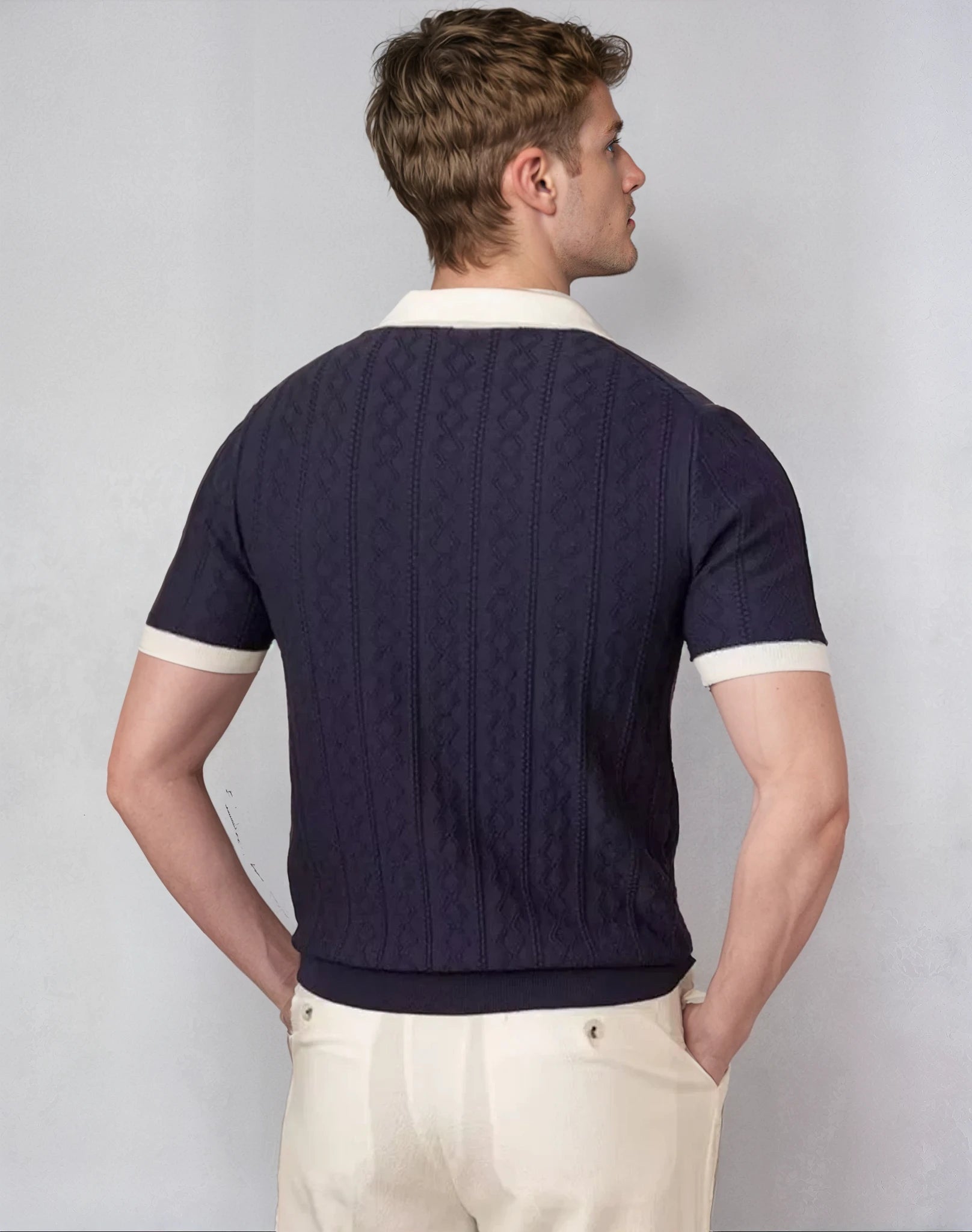 Hamilton Men's Elegance Shirt - Short Sleeve Knit-2