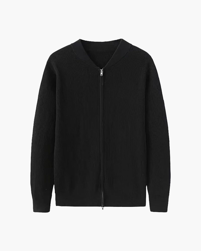 Luxe Black Men's Gilet - Stylish Knit-3