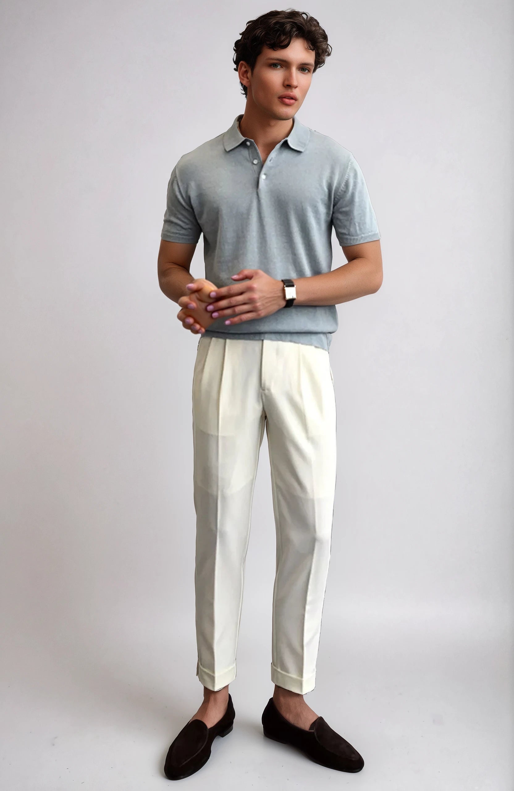 Echleo | Cheswick Men's Knit Shirt - Lightweight Cotton Blend