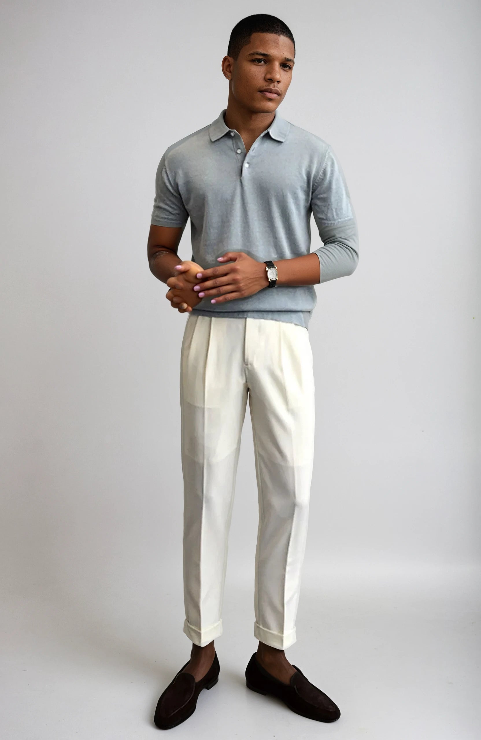 Remington Men's Knit Shirt - Lightweight Cotton Blend-3