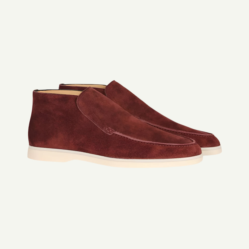 Luxe Men's Suede Loafers - Classic Penny Design-5