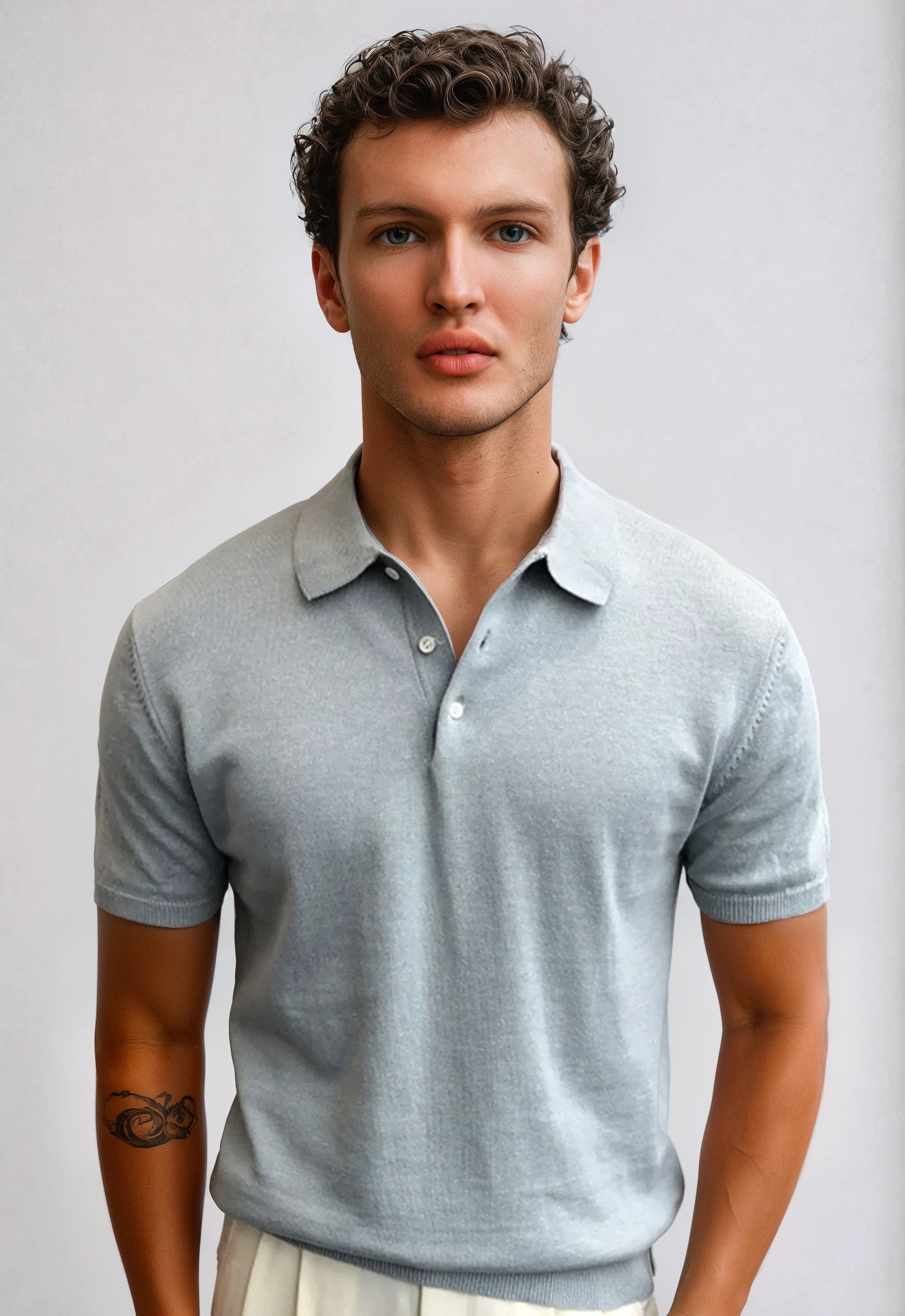 Echleo | Cheswick Men's Knit Shirt - Lightweight Cotton Blend