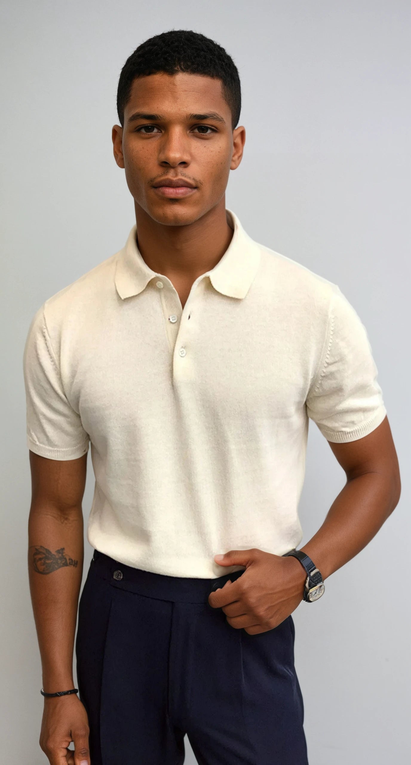 Remington Men's Knit Shirt - Lightweight Cotton Blend-4