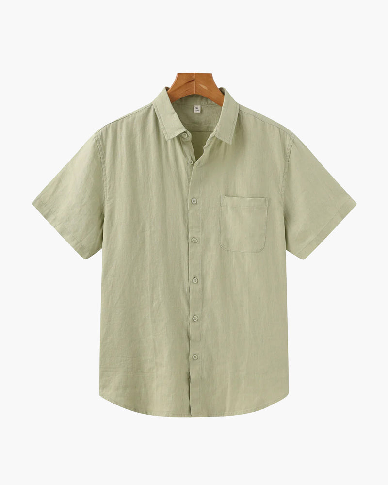 Variant image for Carlo Men's Linen Summer Shirt-9