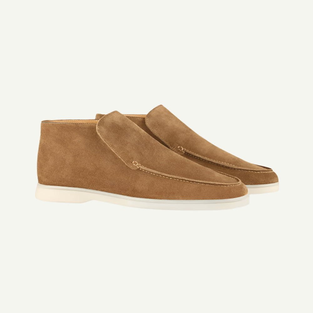 Luxe Men's Suede Loafers - Classic Penny Design-3