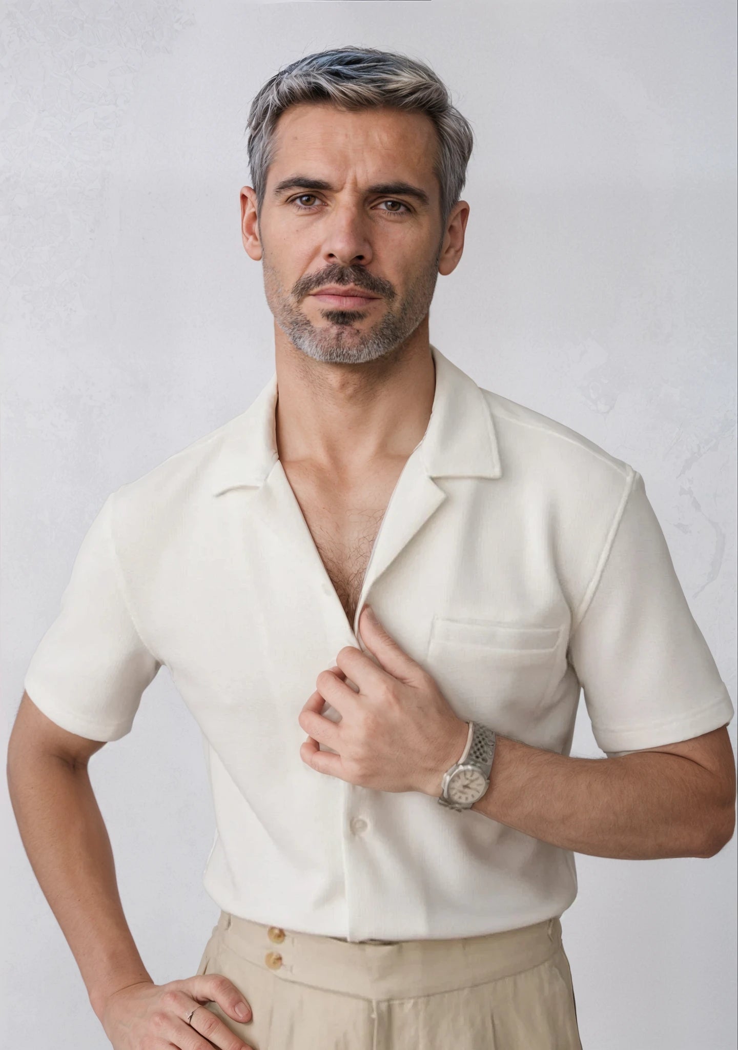 Radcliffe Textured Camp Collar Shirt-1