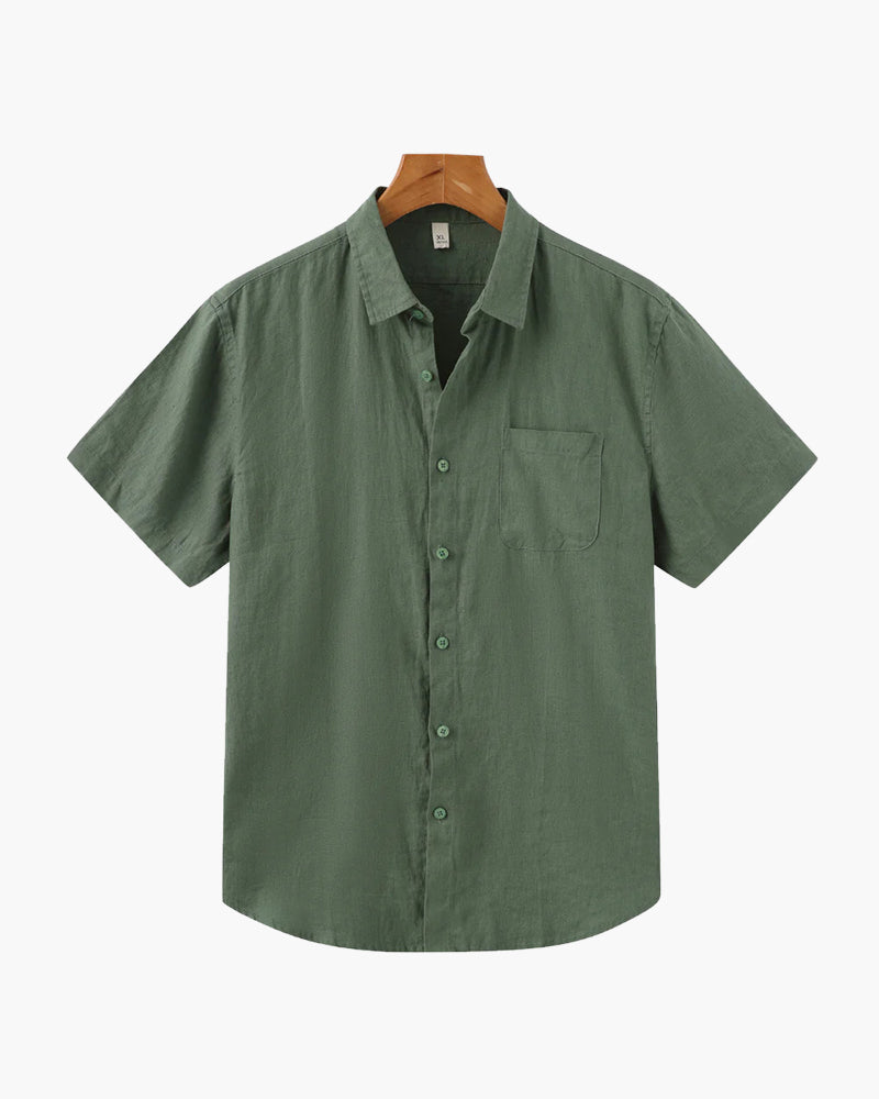 Variant image for Carlo Men's Linen Summer Shirt-13