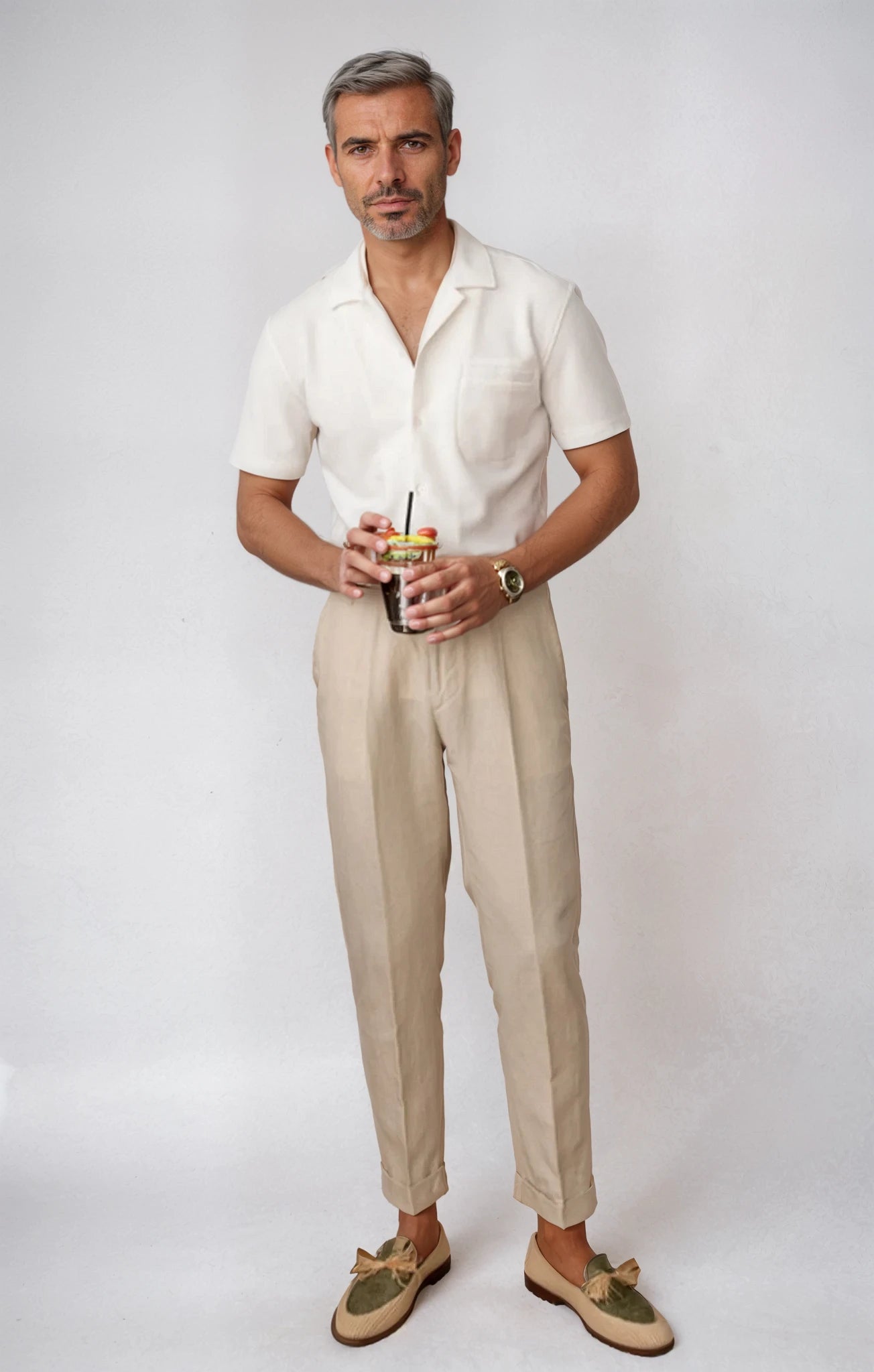 Radcliffe Textured Camp Collar Shirt-3