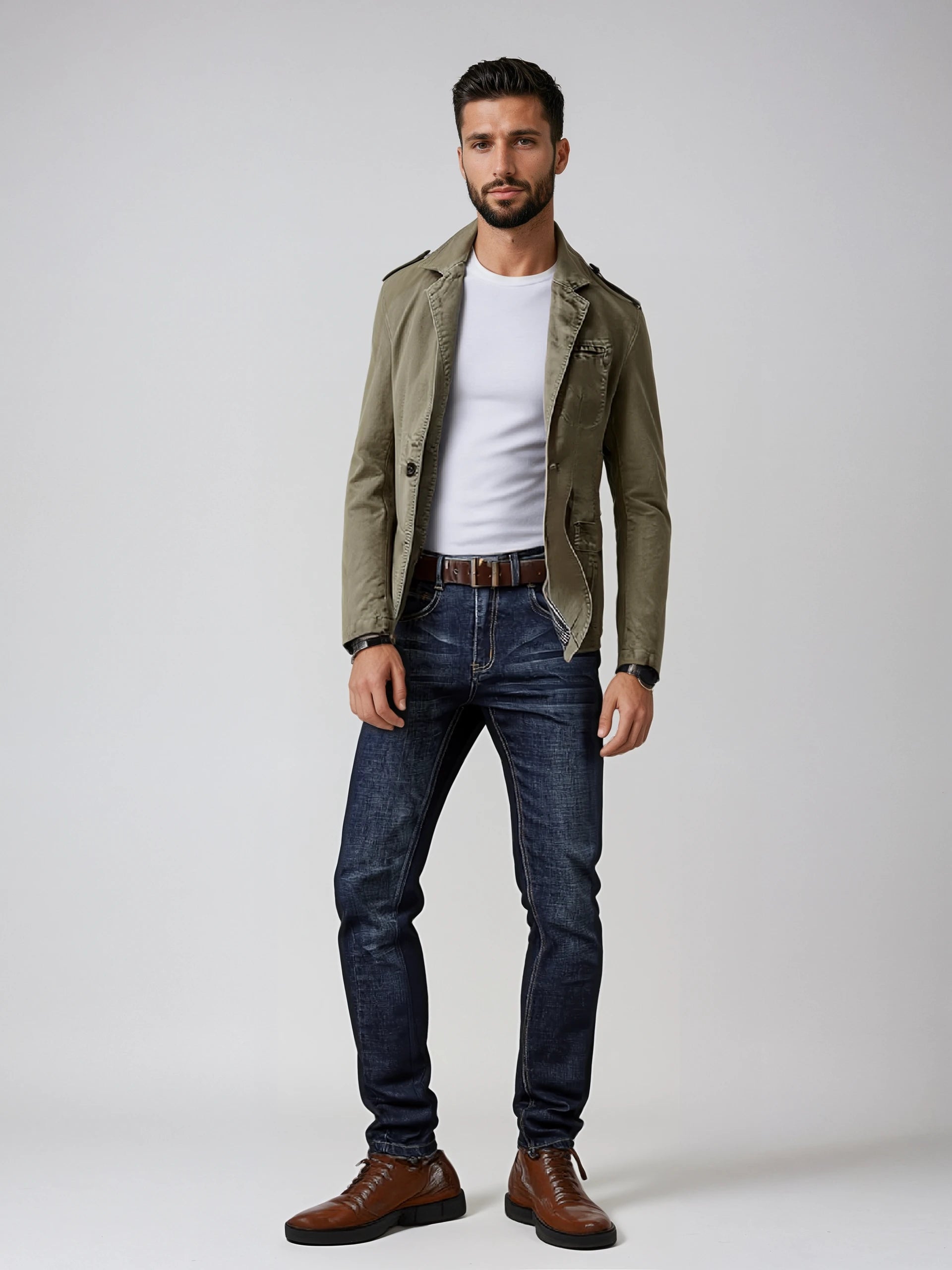Echleo | Urban Men's Jacket - Stylish Coat for Casual & Semi-Formal Wear