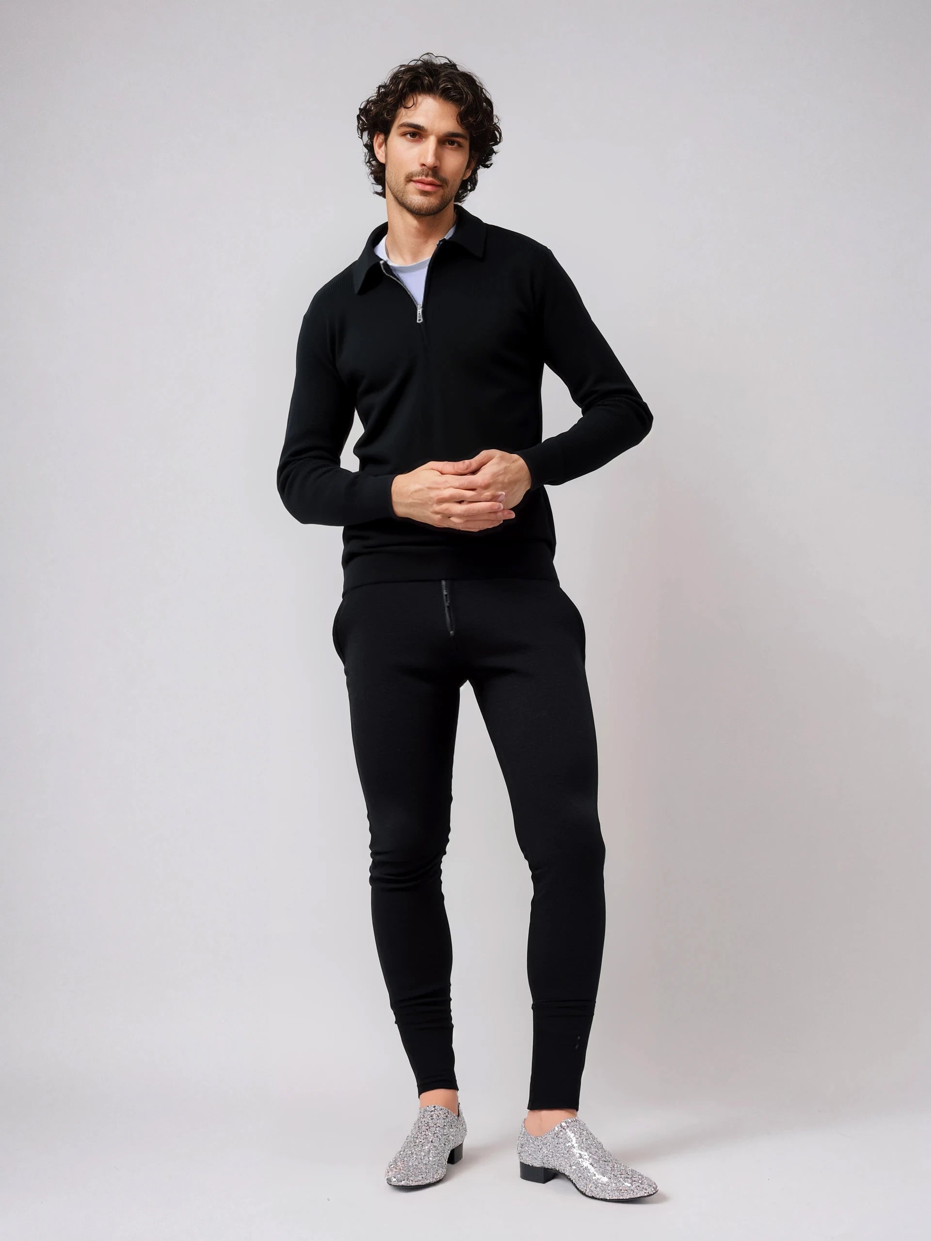 Echleo | Modern Quarter-Zip Mens Sweater