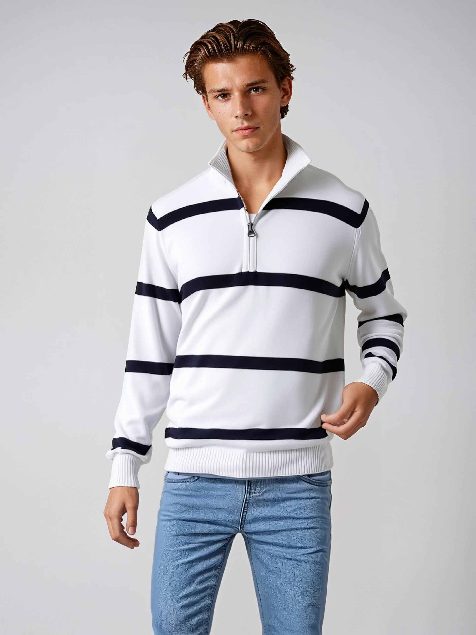 Echleo | Elite Men's Quarter Zip Sweater
