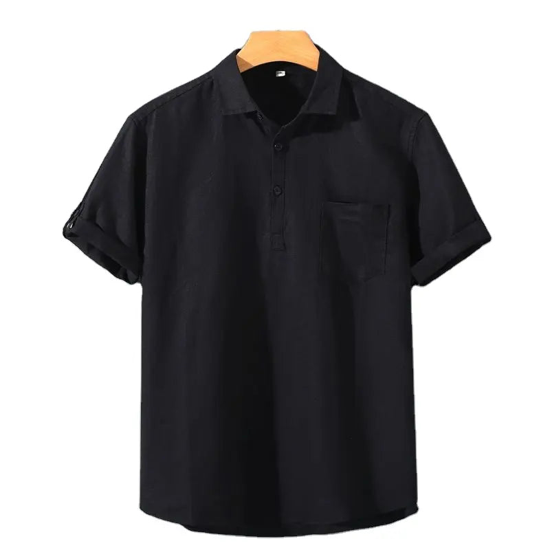 Variant image for Luxe Linen Polo Shirt - Breathable Comfort-16