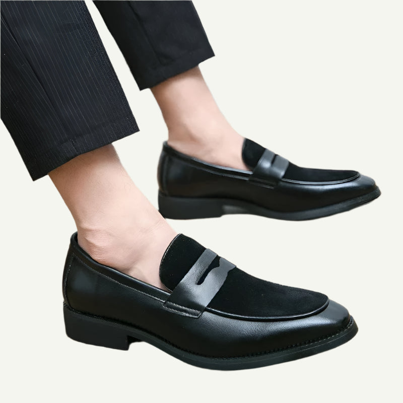 Luxe Brown Penny Loafers for Men-5