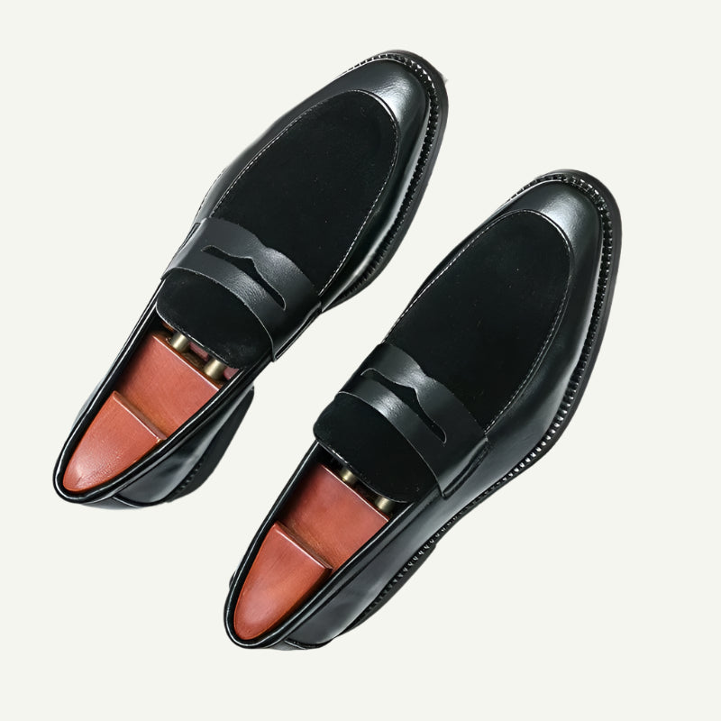 Luxe Brown Penny Loafers for Men-6