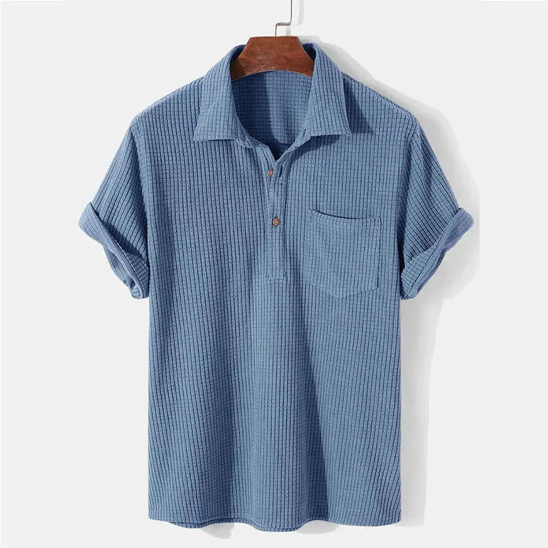 Waffle Textured Men's Shirt-6