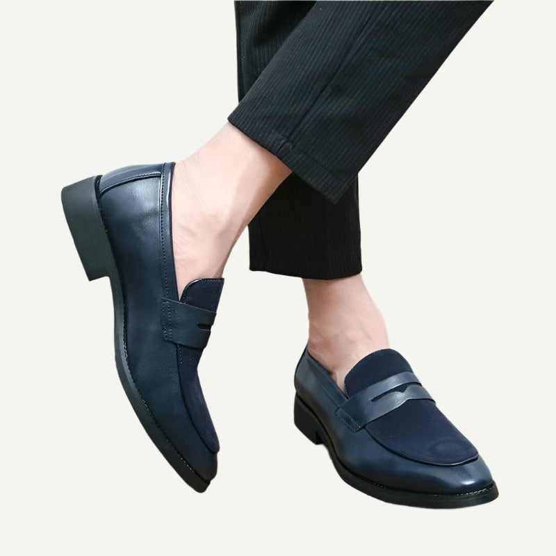 Luxe Brown Penny Loafers for Men-4