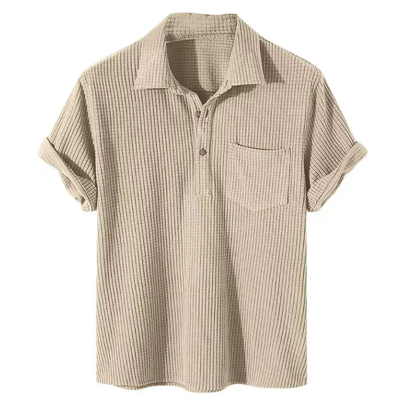 Waffle Textured Men's Shirt-1