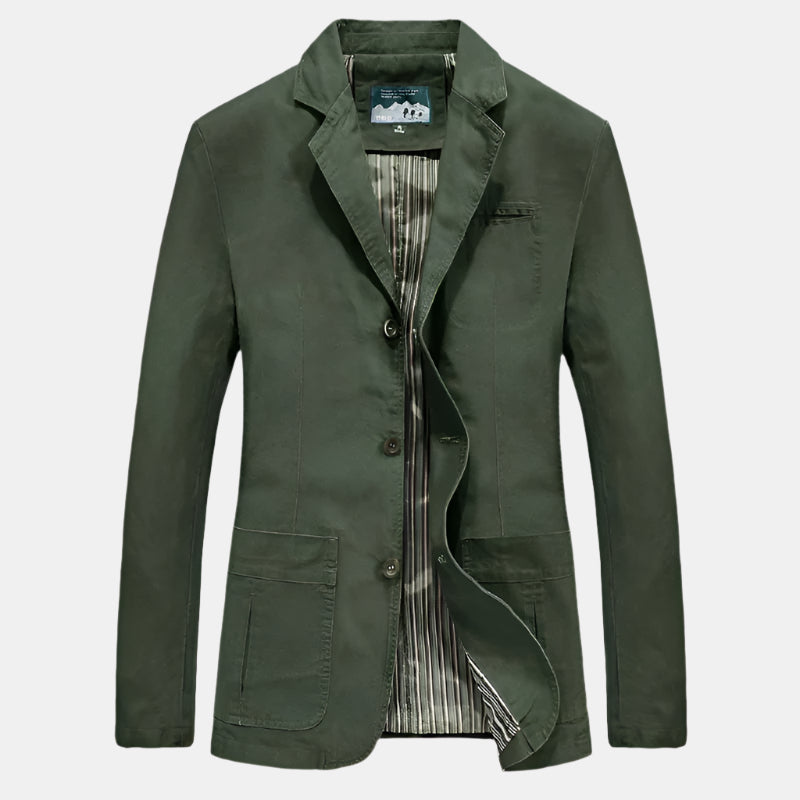 Urban Chic Men's Jacket - Stylish Cotton Coat for Casual & Semi-Formal Wear-1