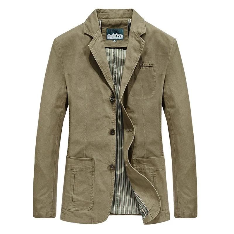 Variant image for Urban Chic Men's Jacket - Stylish Cotton Coat for Casual & Semi-Formal Wear-15