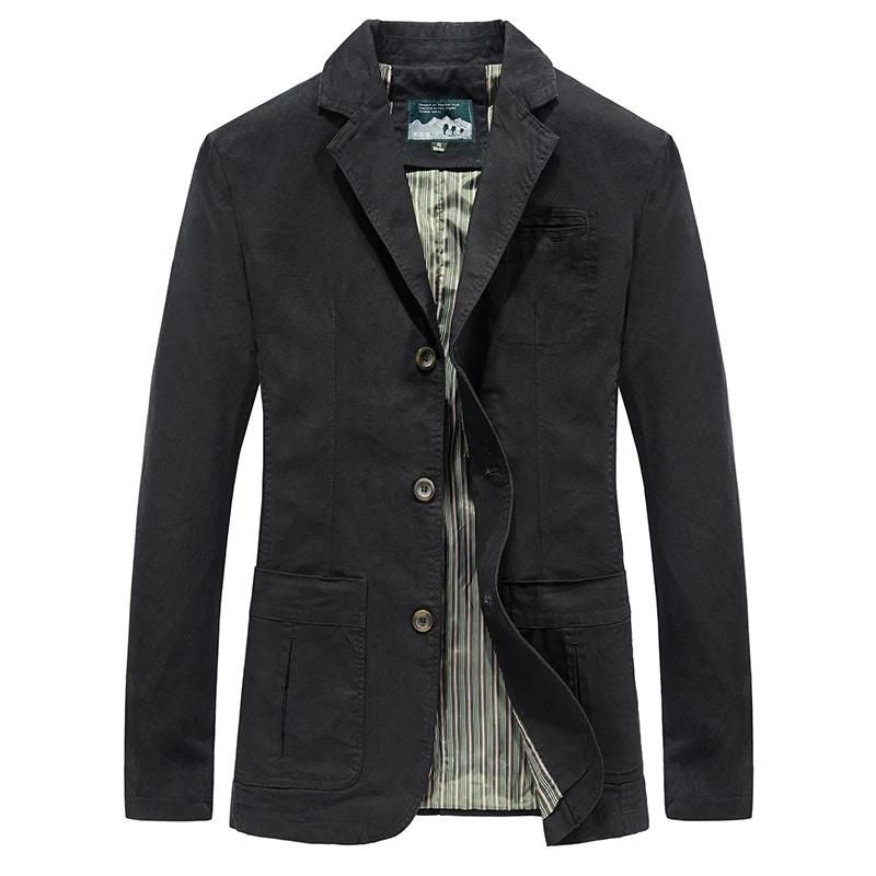 Urban Chic Men's Jacket - Stylish Cotton Coat for Casual & Semi-Formal Wear-2