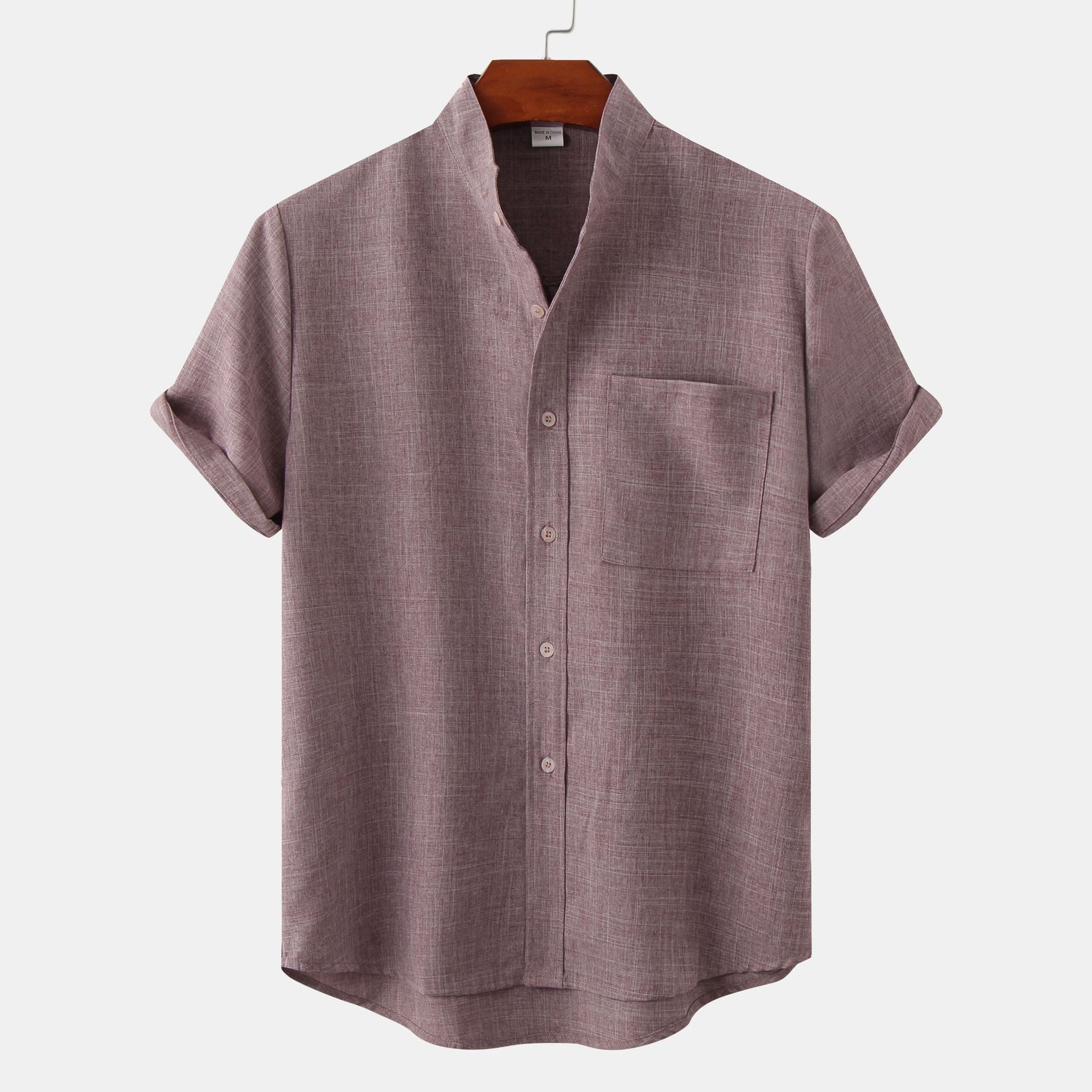Variant image for Stylish Arthur Linen Blend Shirt - Men's Short Sleeve Casual Top-21