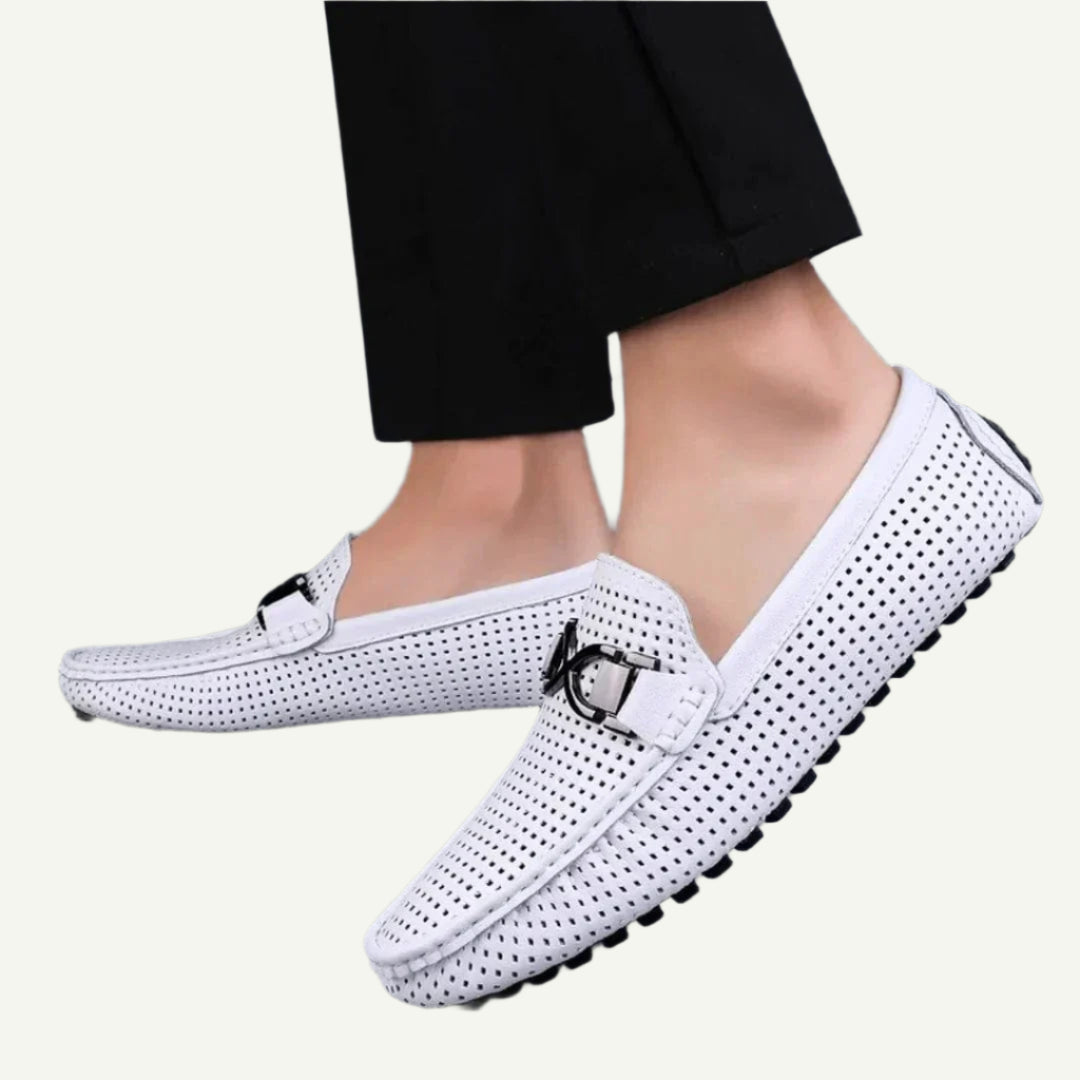 Elite Perforated Mens Loafers-6