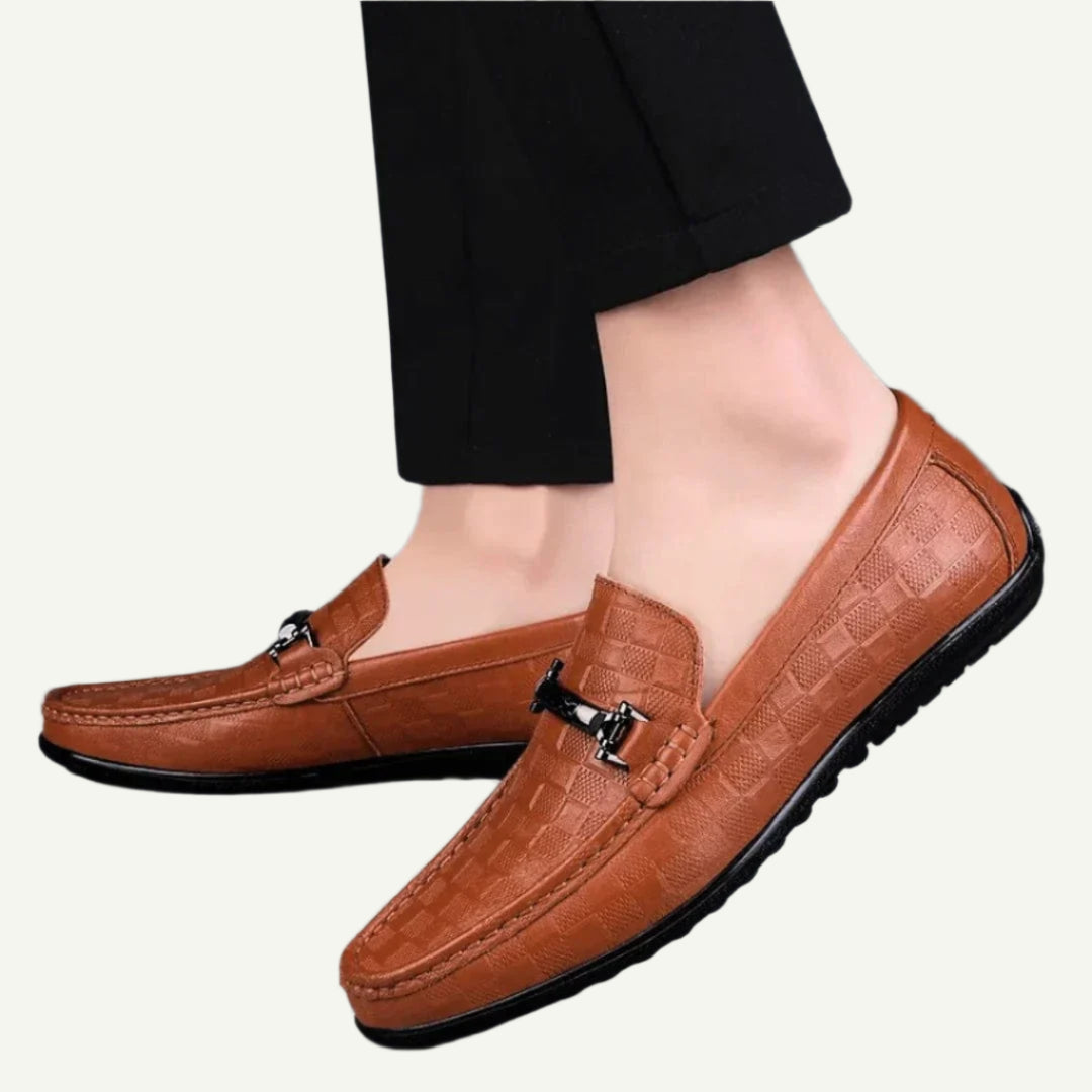 Luxe Plaid Mens Loafers-3
