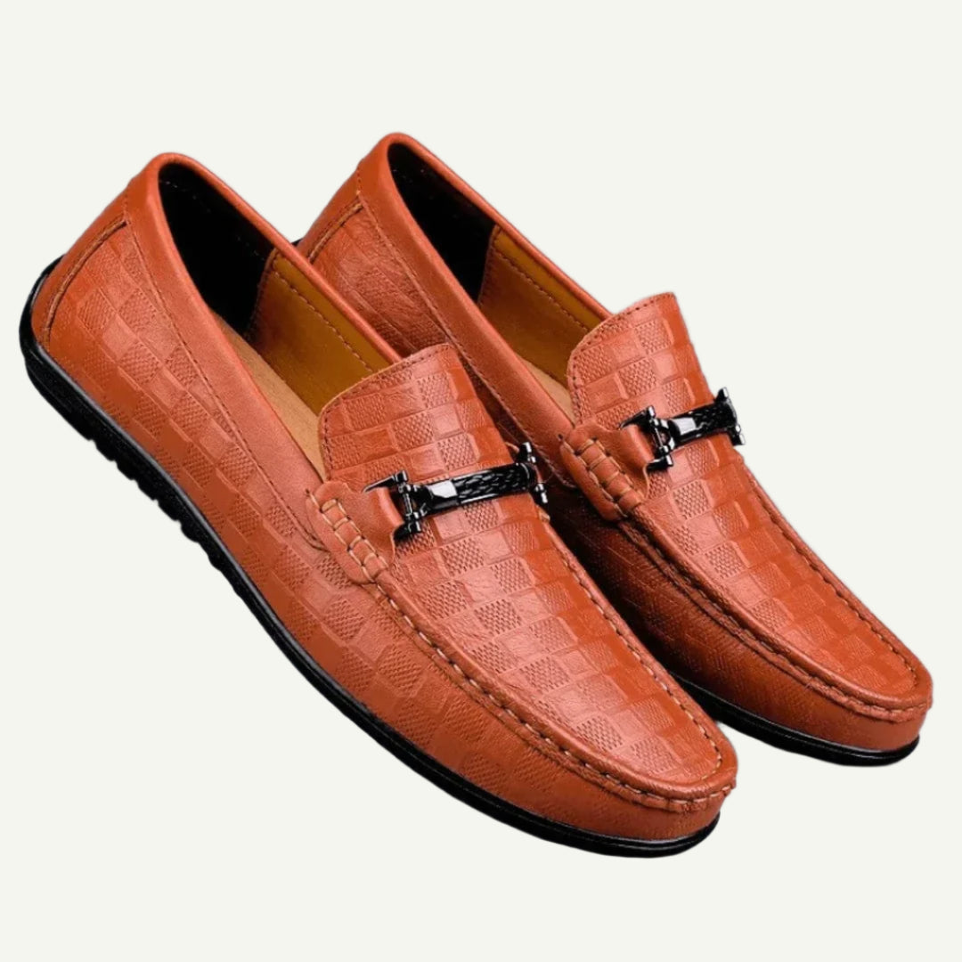 Luxe Plaid Mens Loafers-5