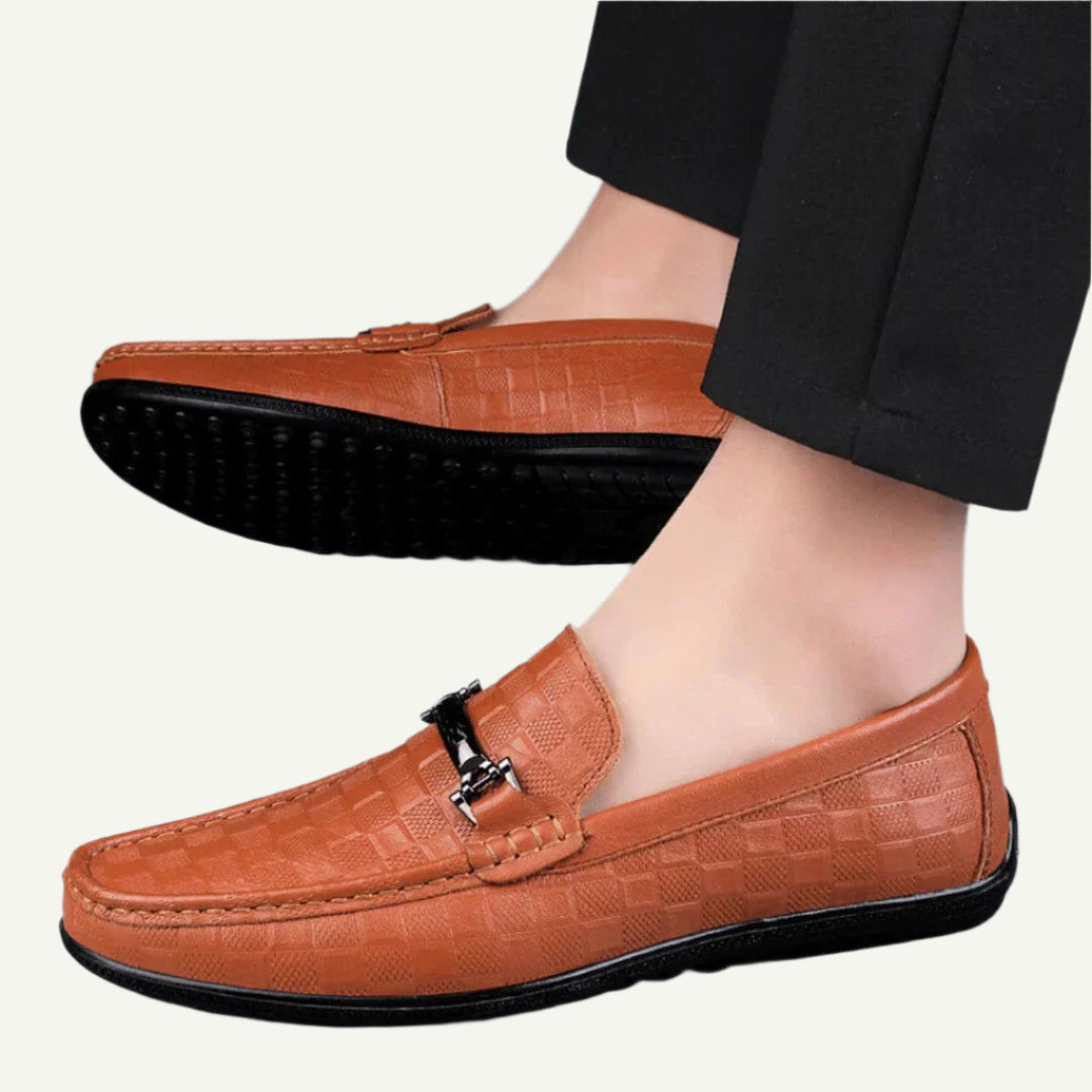 Luxe Plaid Mens Loafers-6