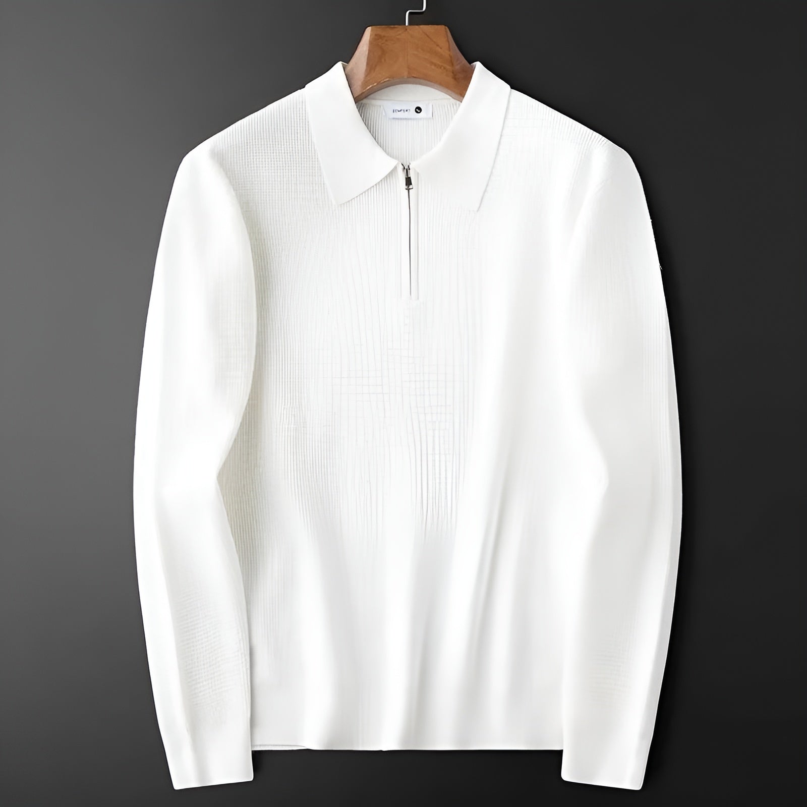 Modern Quarter-Zip Mens Sweater - Textured Knit, Casual & Smart-Casual Wear-6