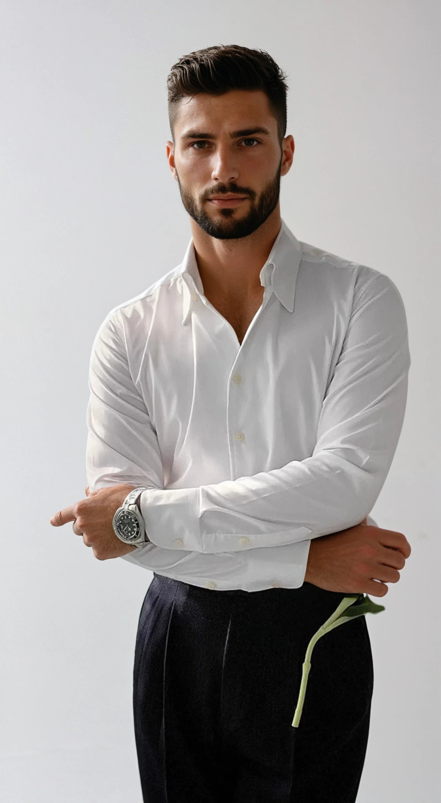Stylish Classic Cotton Blend Shirt for Men-1