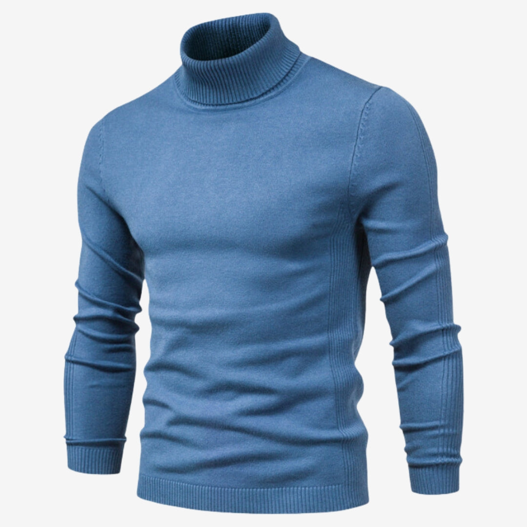 Chic Men's Turtleneck Sweater – Modern Knit Style-1