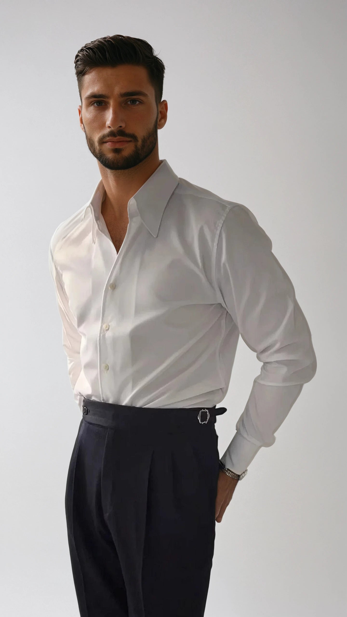 Stylish Classic Cotton Blend Shirt for Men-2