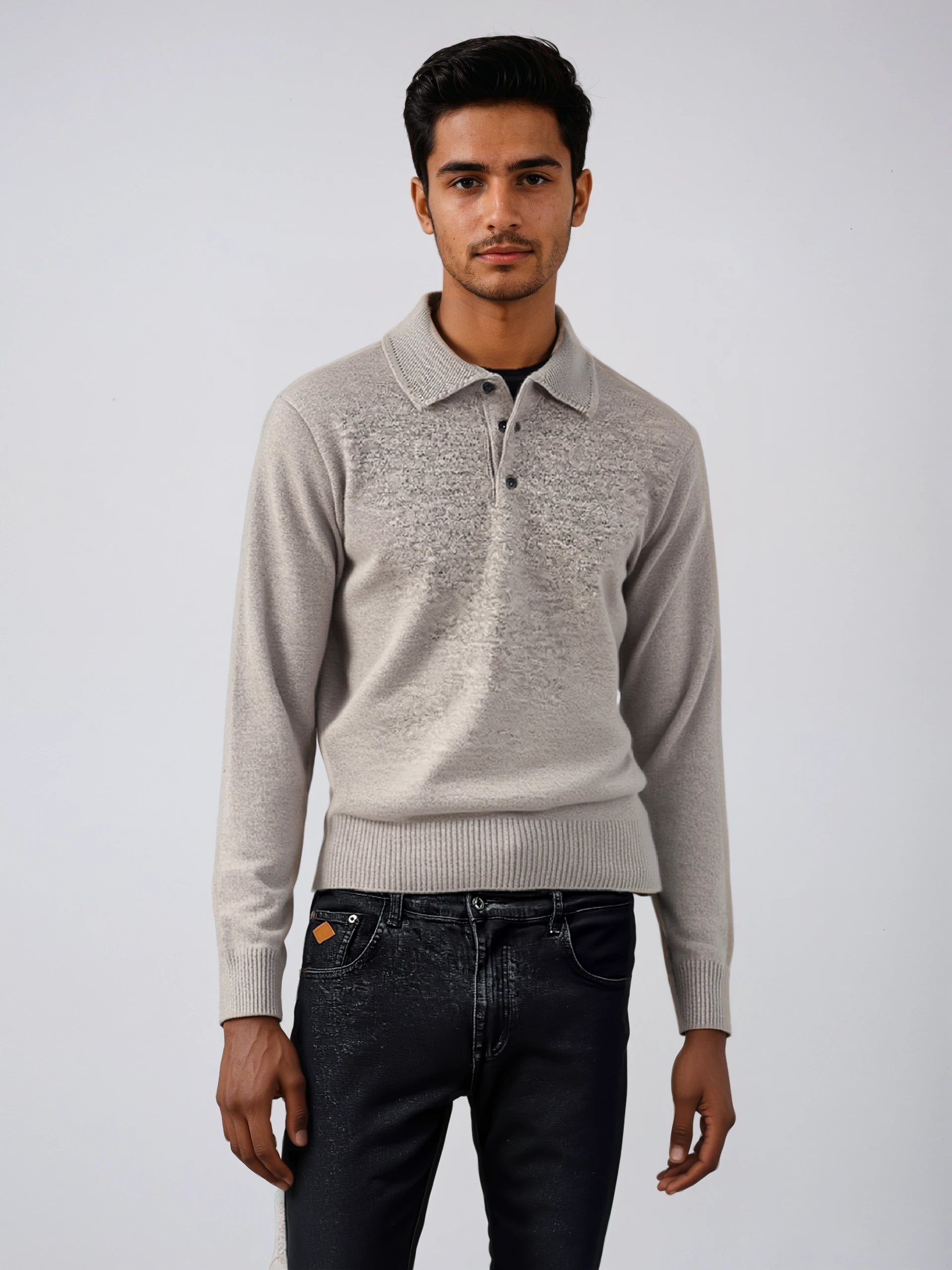 Echleo | Nico Luxe Long Sleeve Polo