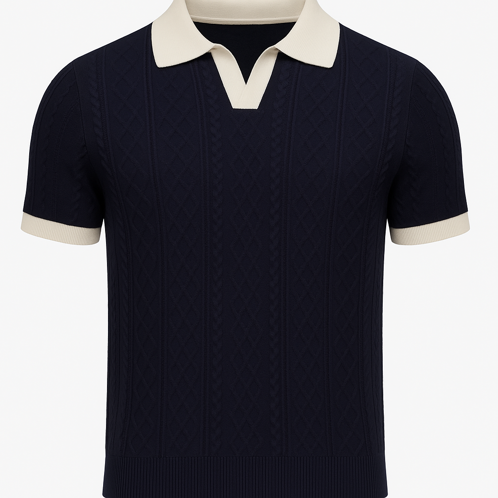 Echleo | Langford Men's Elegance Shirt - Short Sleeve Knit