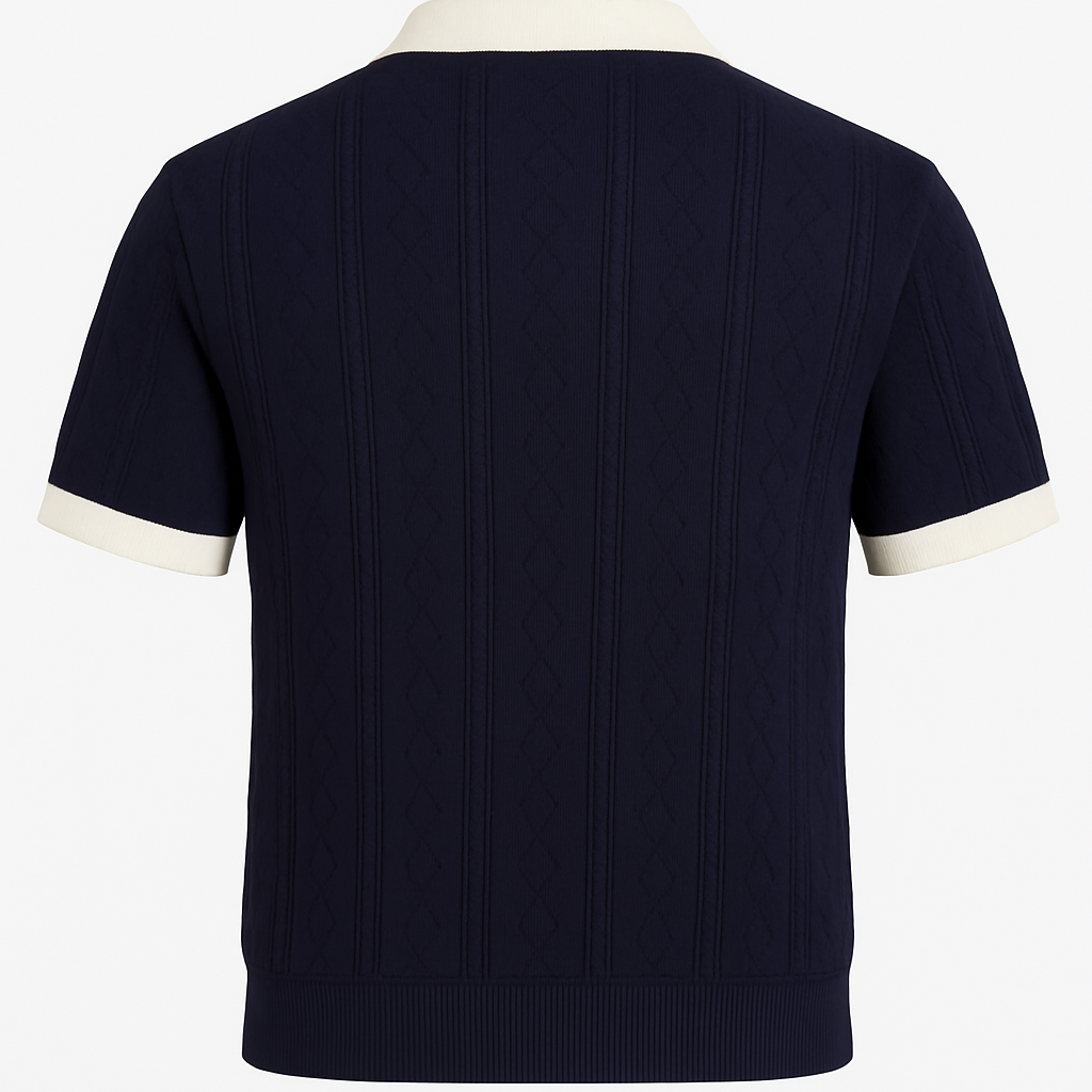 Echleo | Langford Men's Elegance Shirt - Short Sleeve Knit