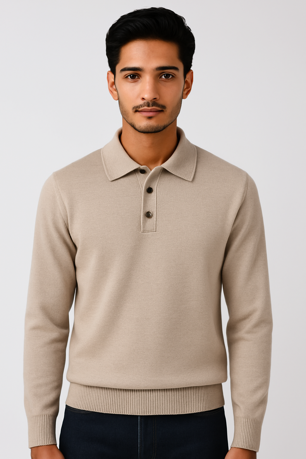 Echleo | Nico Luxe Long Sleeve Polo