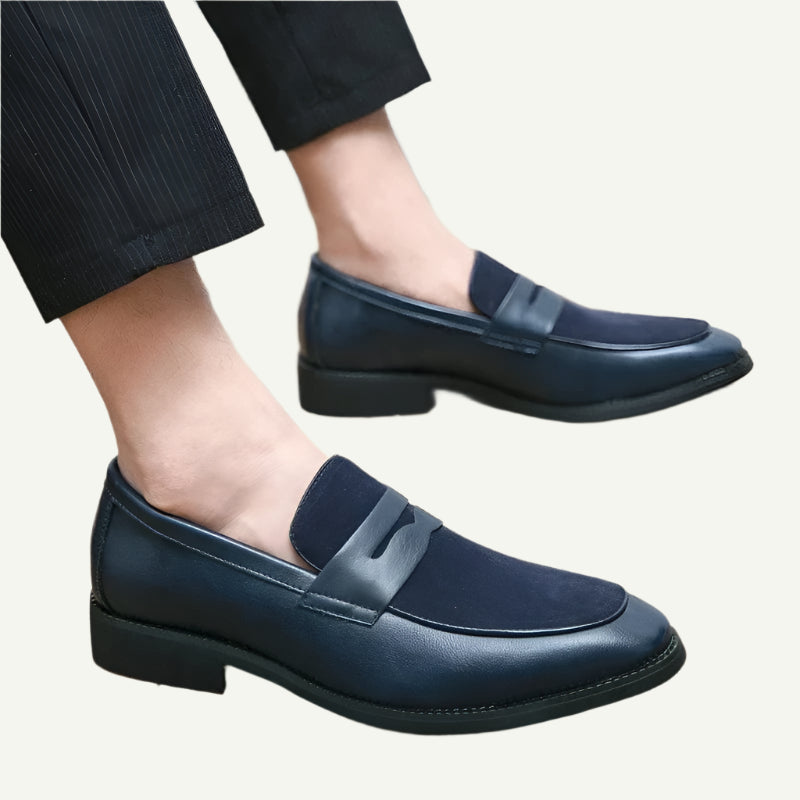 Luxe Brown Penny Loafers for Men-3