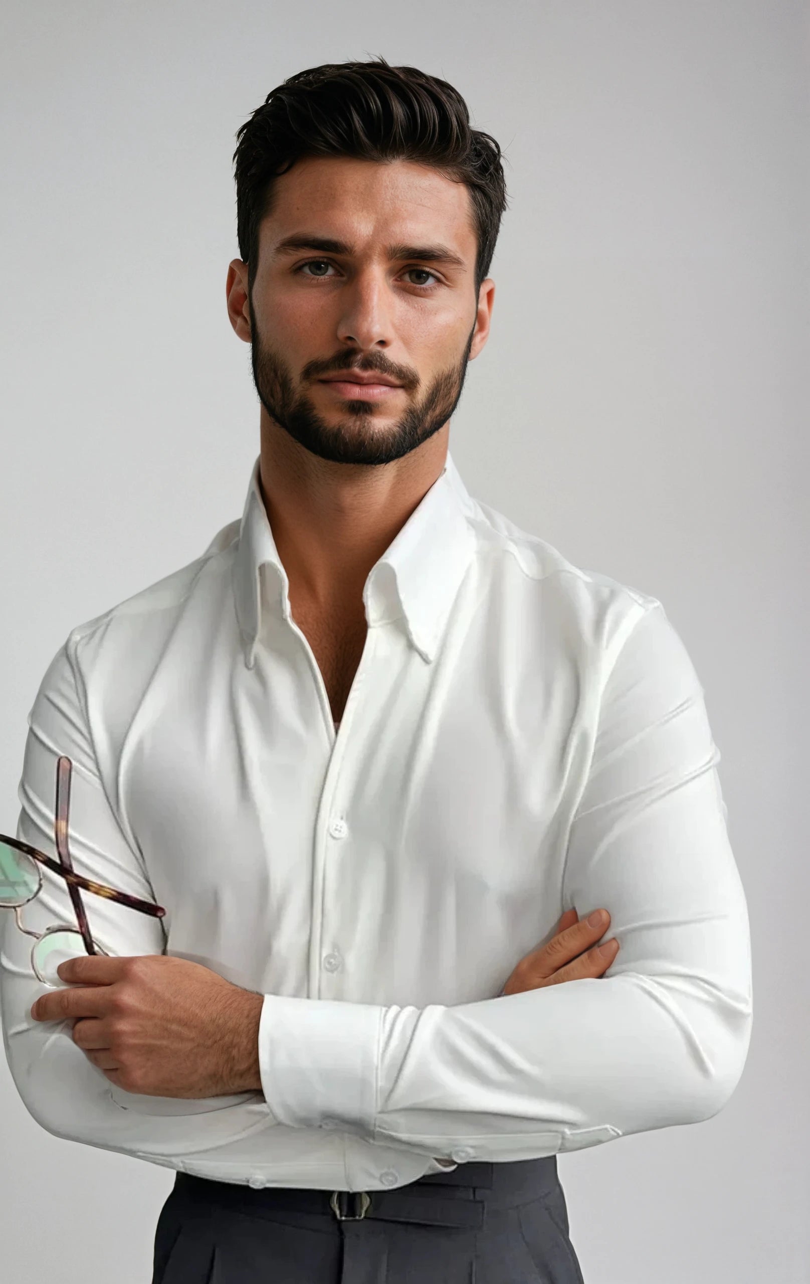 Stylish Classic Cotton Blend Shirt for Men-3