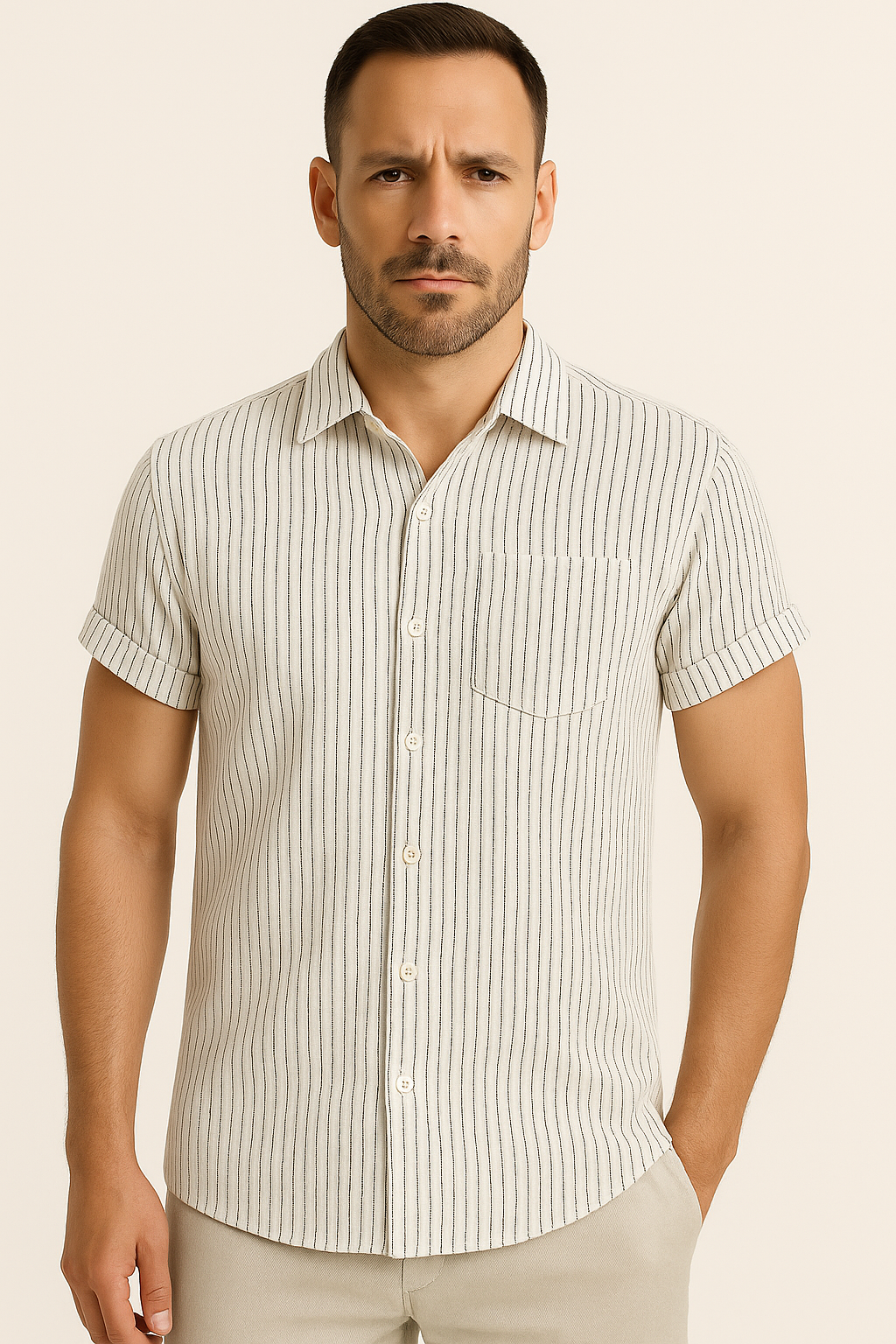 Echleo | Waffle Textured Men's Shirt