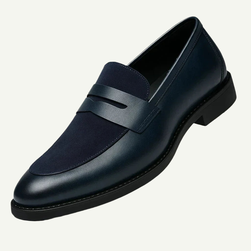 Luxe Brown Penny Loafers for Men-1