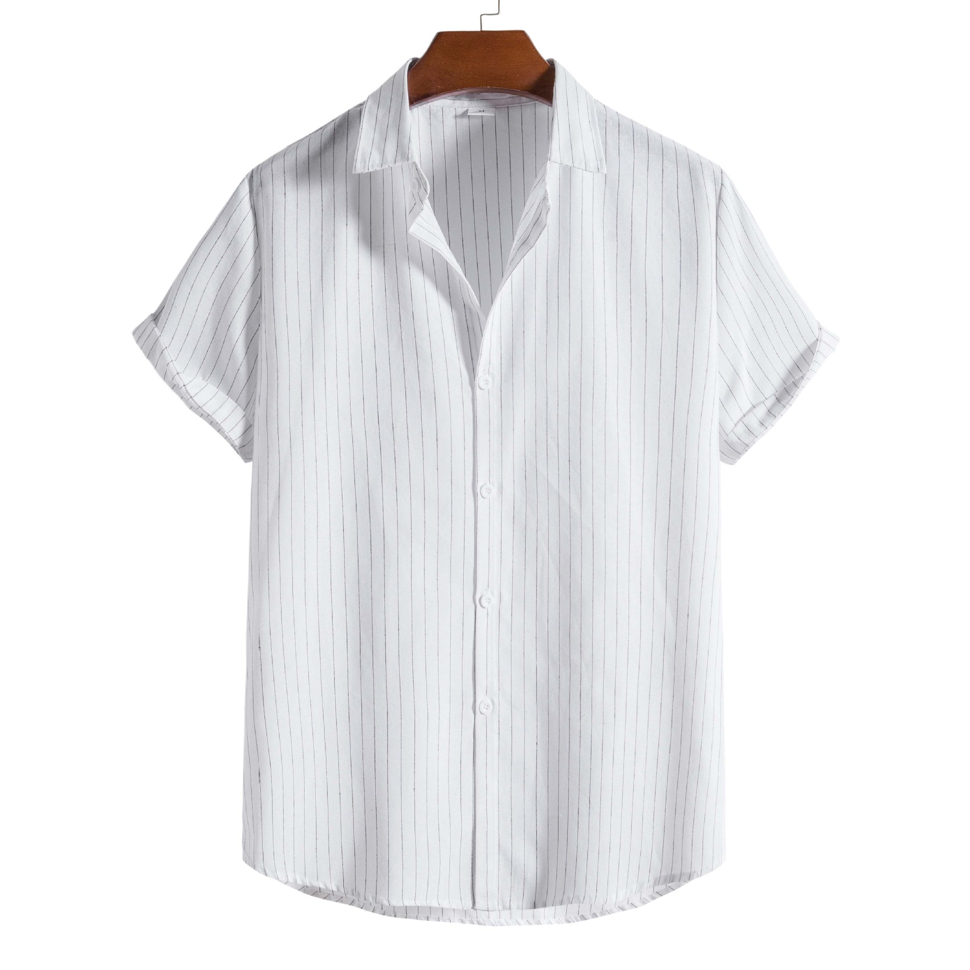 Variant image for Luxe Black Pinstripe Linen Shirt-16