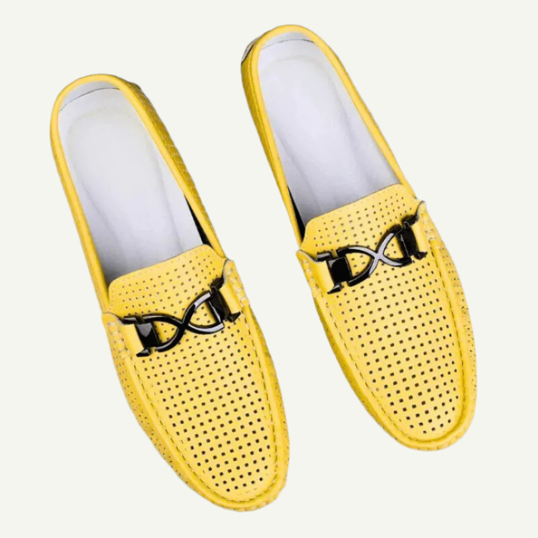 Elite Perforated Mens Loafers-5