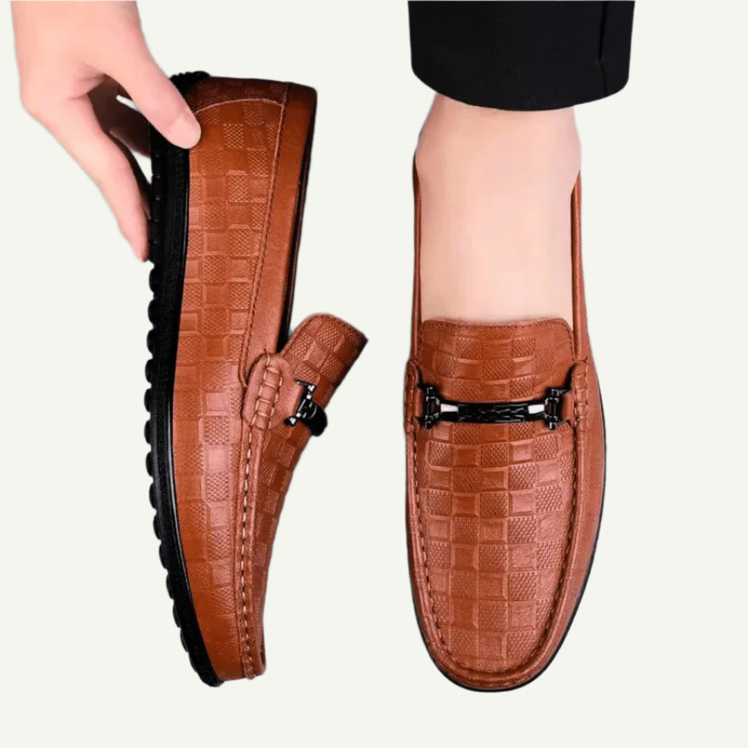Luxe Plaid Mens Loafers-2